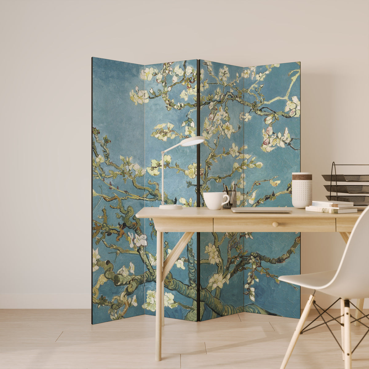 ALMOND BLOSSOM 4-teiliger Paravent