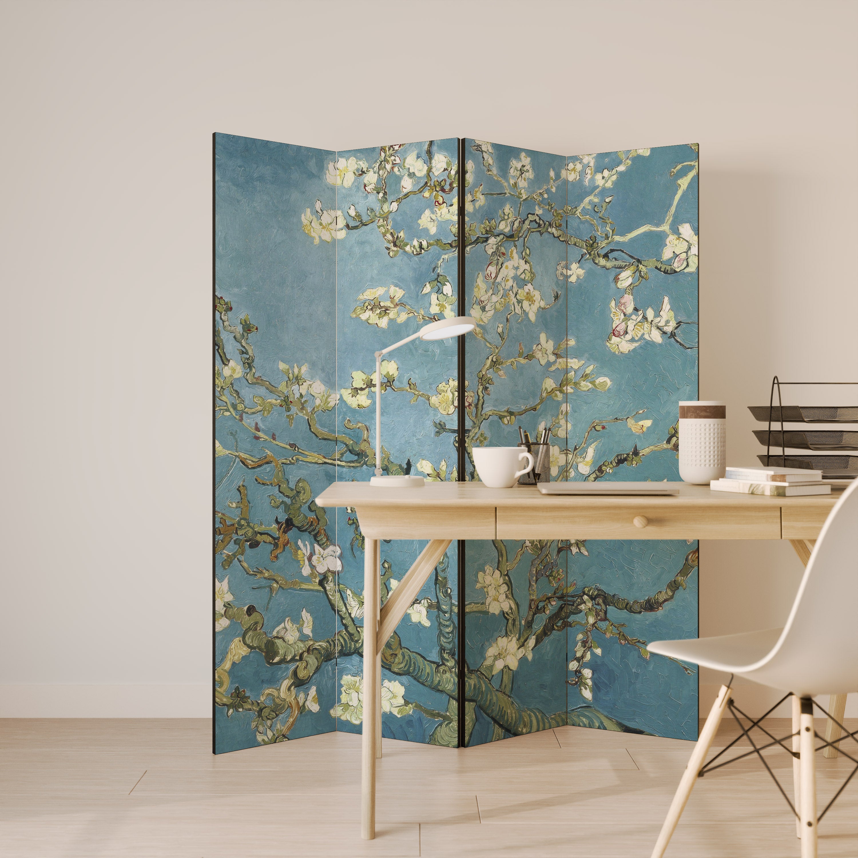 ALMOND BLOSSOM 4-teiliger Paravent