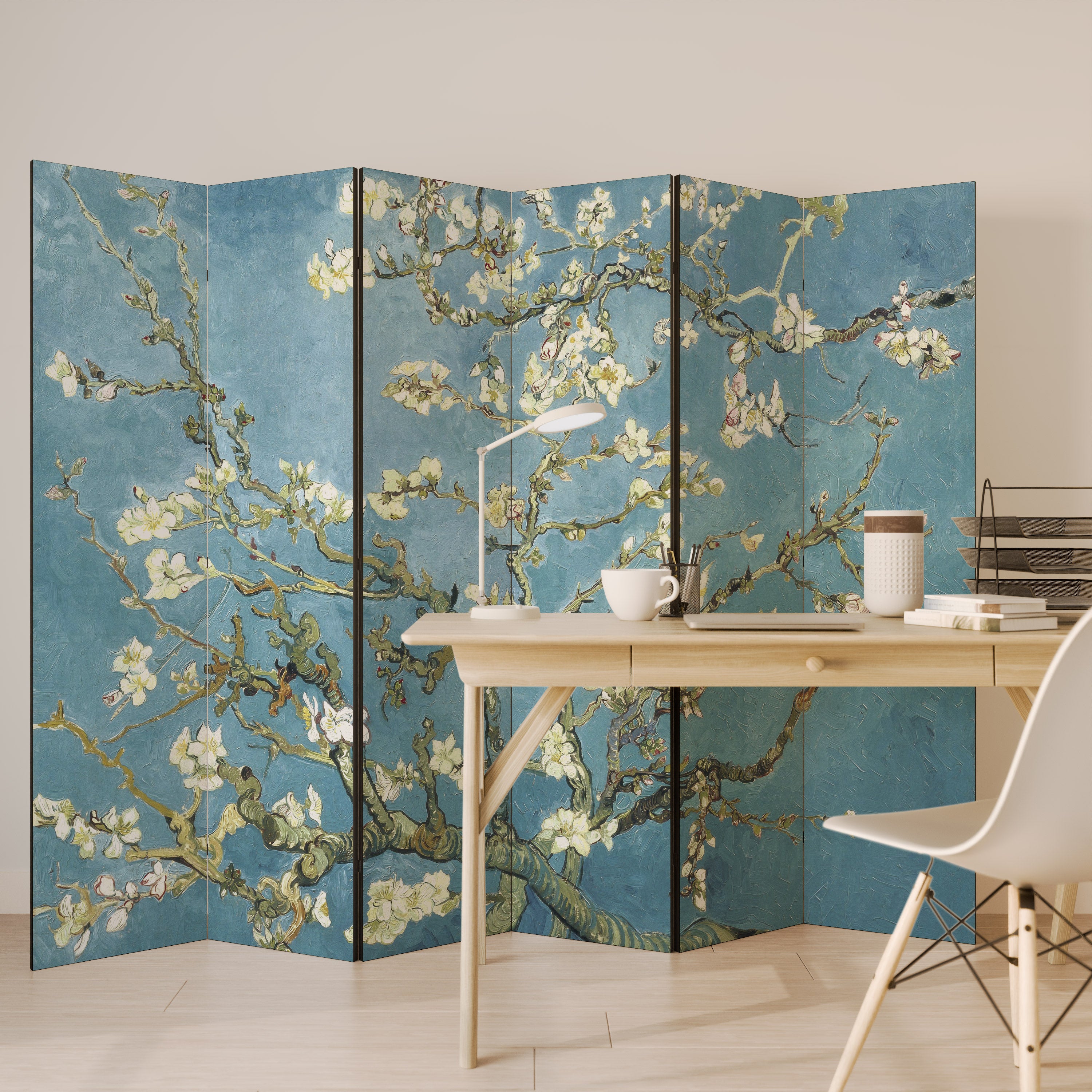 ALMOND BLOSSOM 6-Panel Room Divider