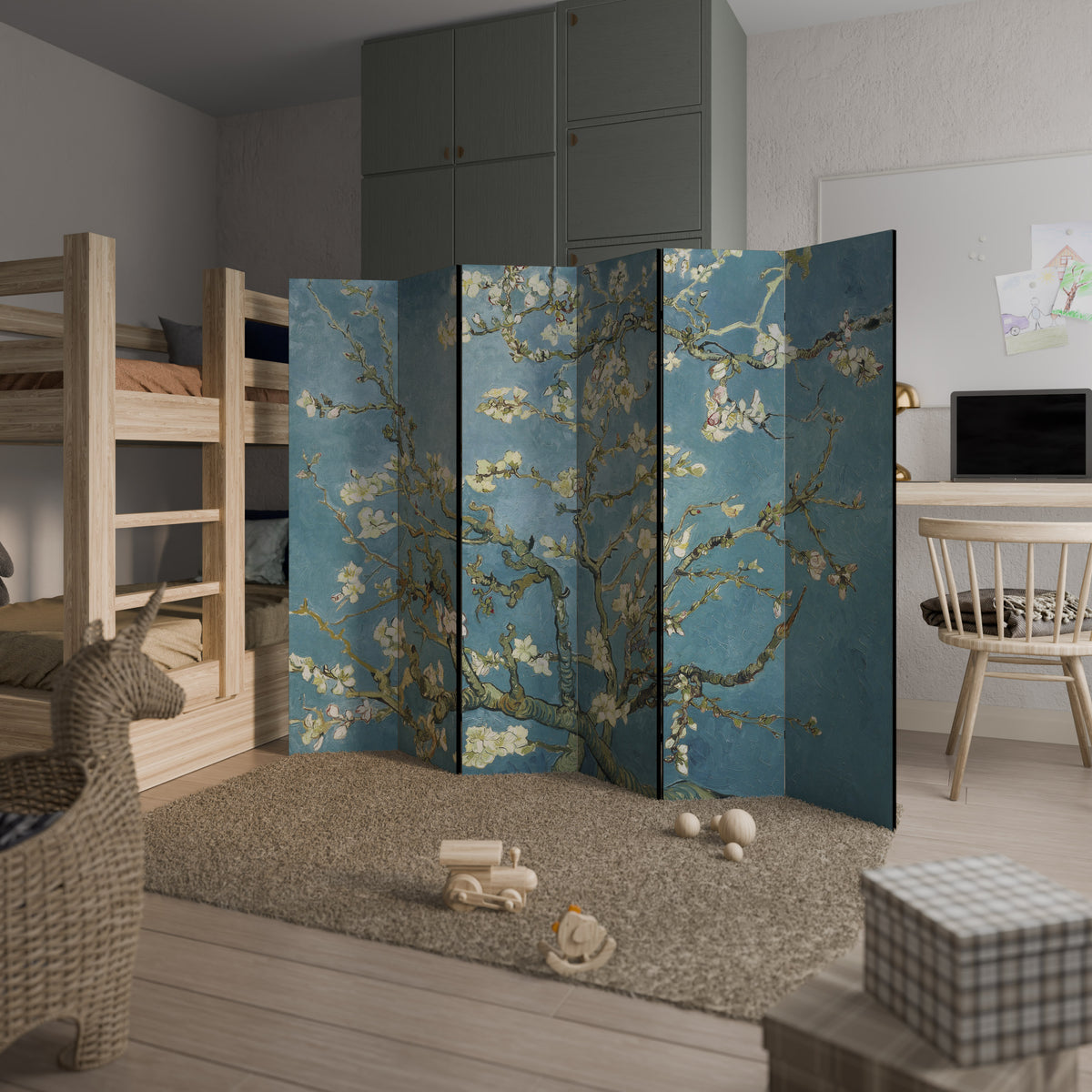 ALMOND BLOSSOM 6-teiliger Paravent