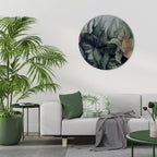 CRASHED LEAVES Runde Wanddekoration Ø 69 cm