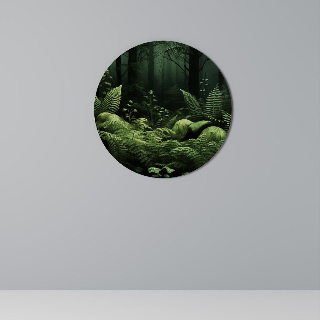Runde Wandkunst „WALD DER TRÄUME“