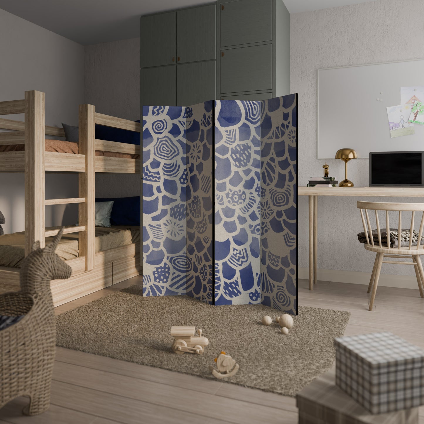SAPHIRE TESSERA 4-teiliger Paravent