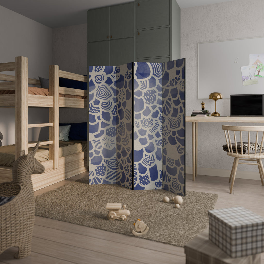 SAPHIRE TESSERA Dekorativer 4-Panel-Raumteiler