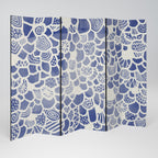 SAPHIRE TESSERA Dekorativer Paravent - 6-teilig