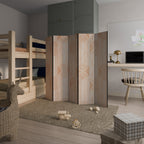 GEOMETRIC GLEAM Dekorativer Paravent - 5-teilig