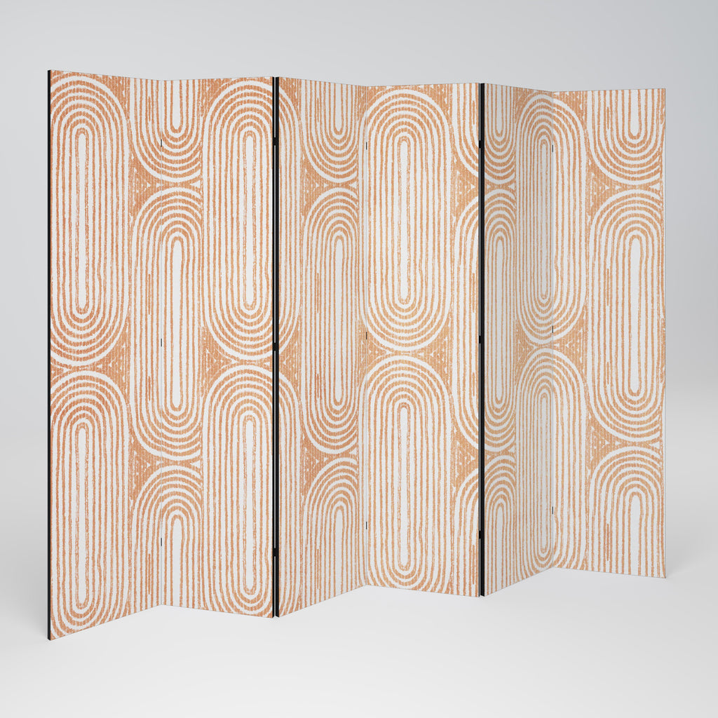 GEOMETRIC GLEAM Decorative 6-Panel Room Divider