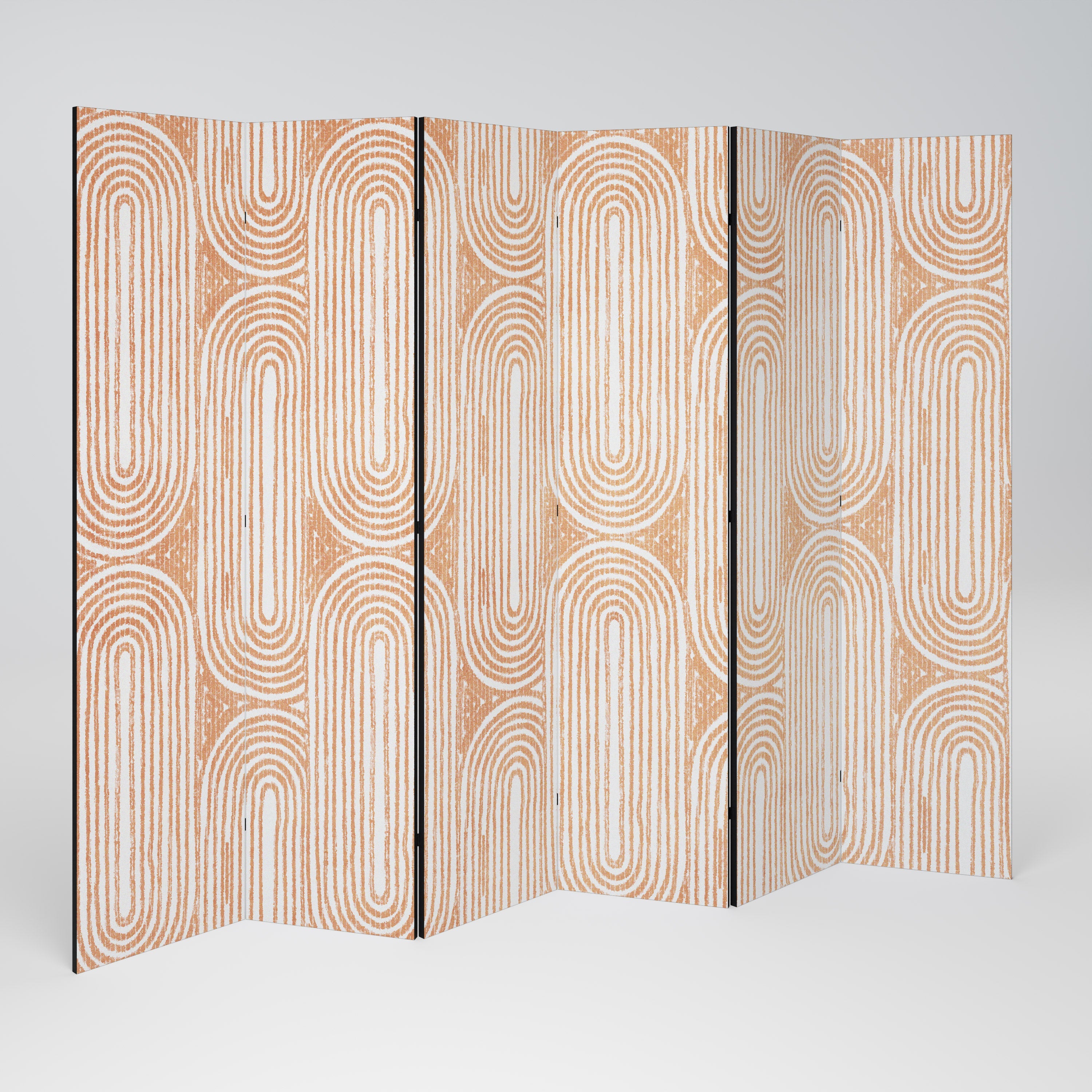GEOMETRIC GLEAM Decorative 6-Panel Room Divider