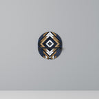 ARTFUL GEOMETRY Ovales Kunstregal in Schwarz