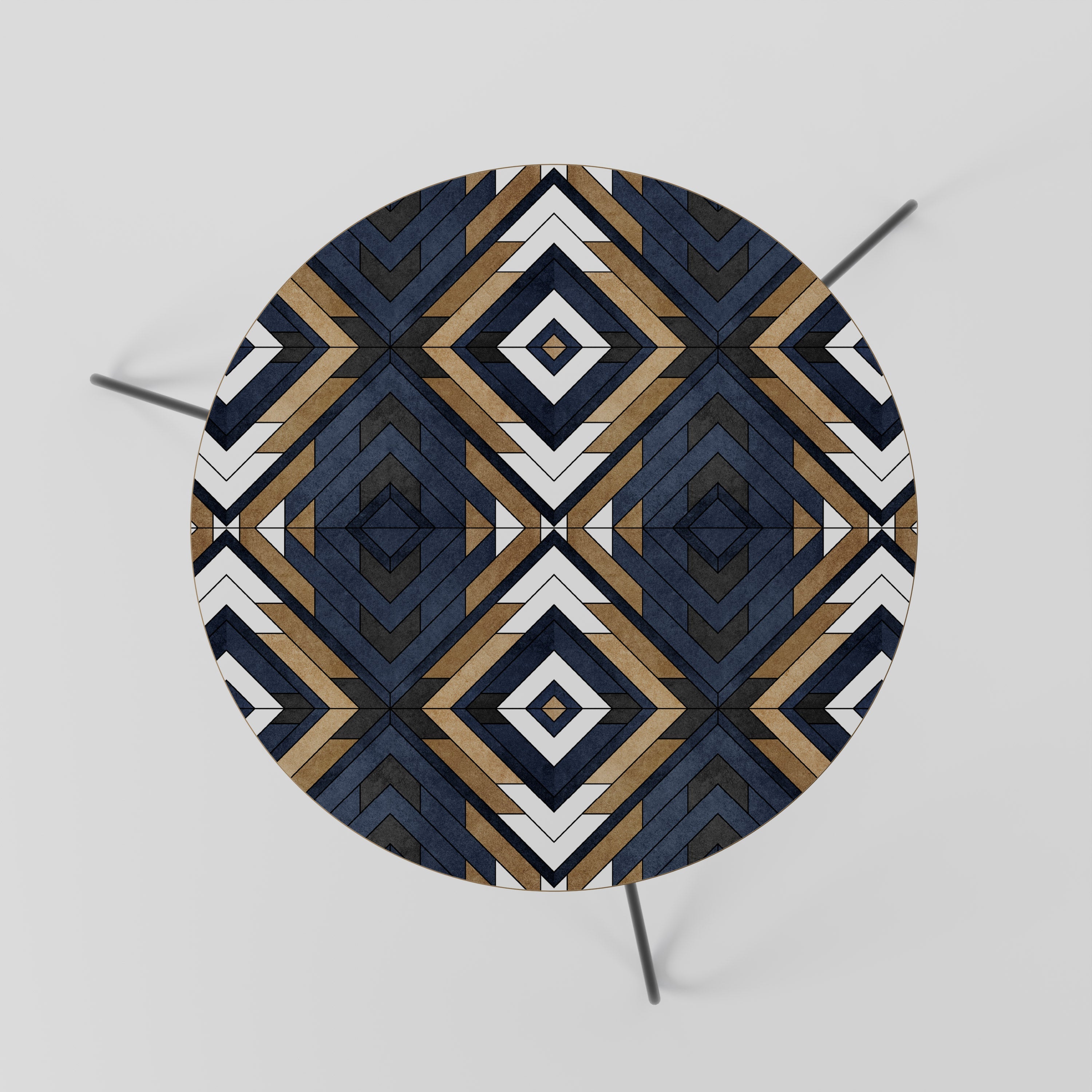 KUNSTVOLLE GEOMETRIE Couchtisch 60