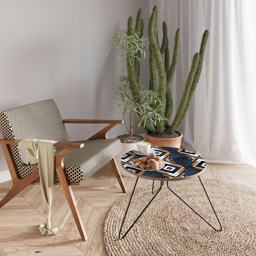 KUNSTVOLLE GEOMETRIE Couchtisch 60