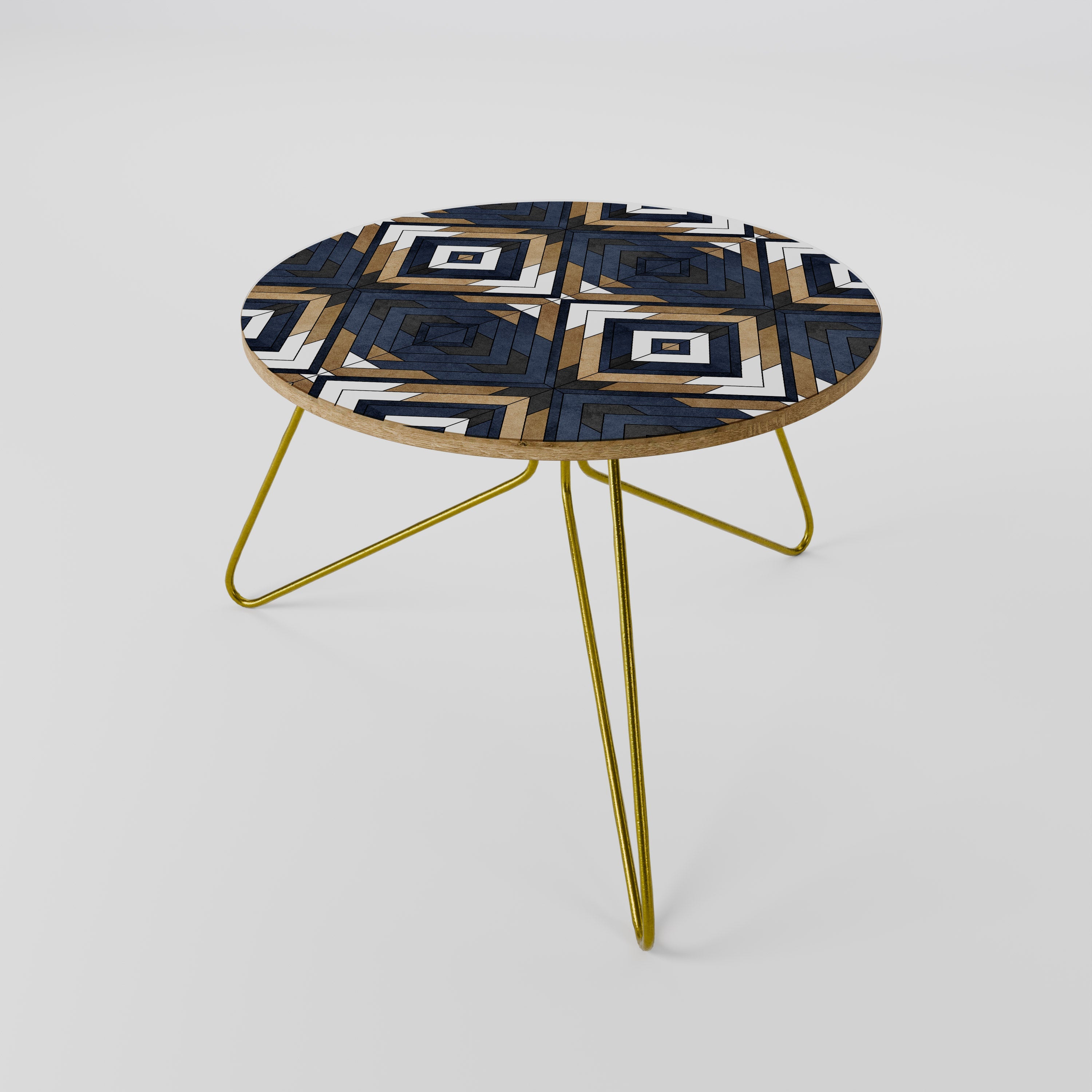 KUNSTVOLLE GEOMETRIE Couchtisch 60