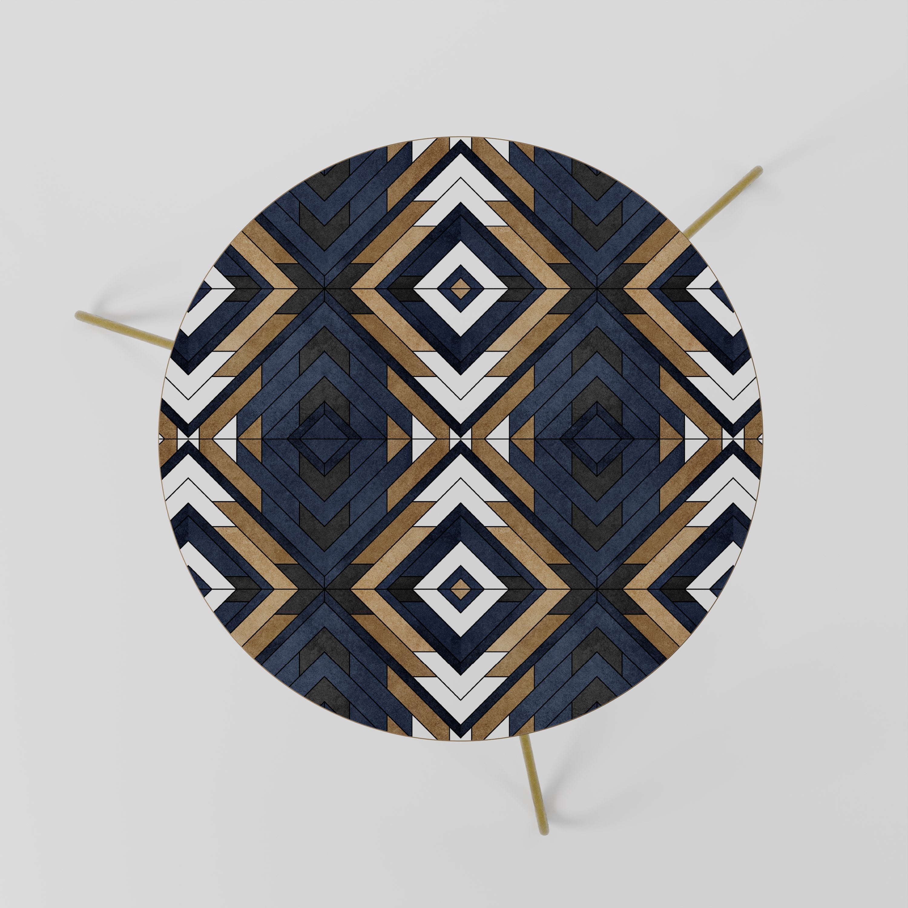 KUNSTVOLLE GEOMETRIE Couchtisch 60