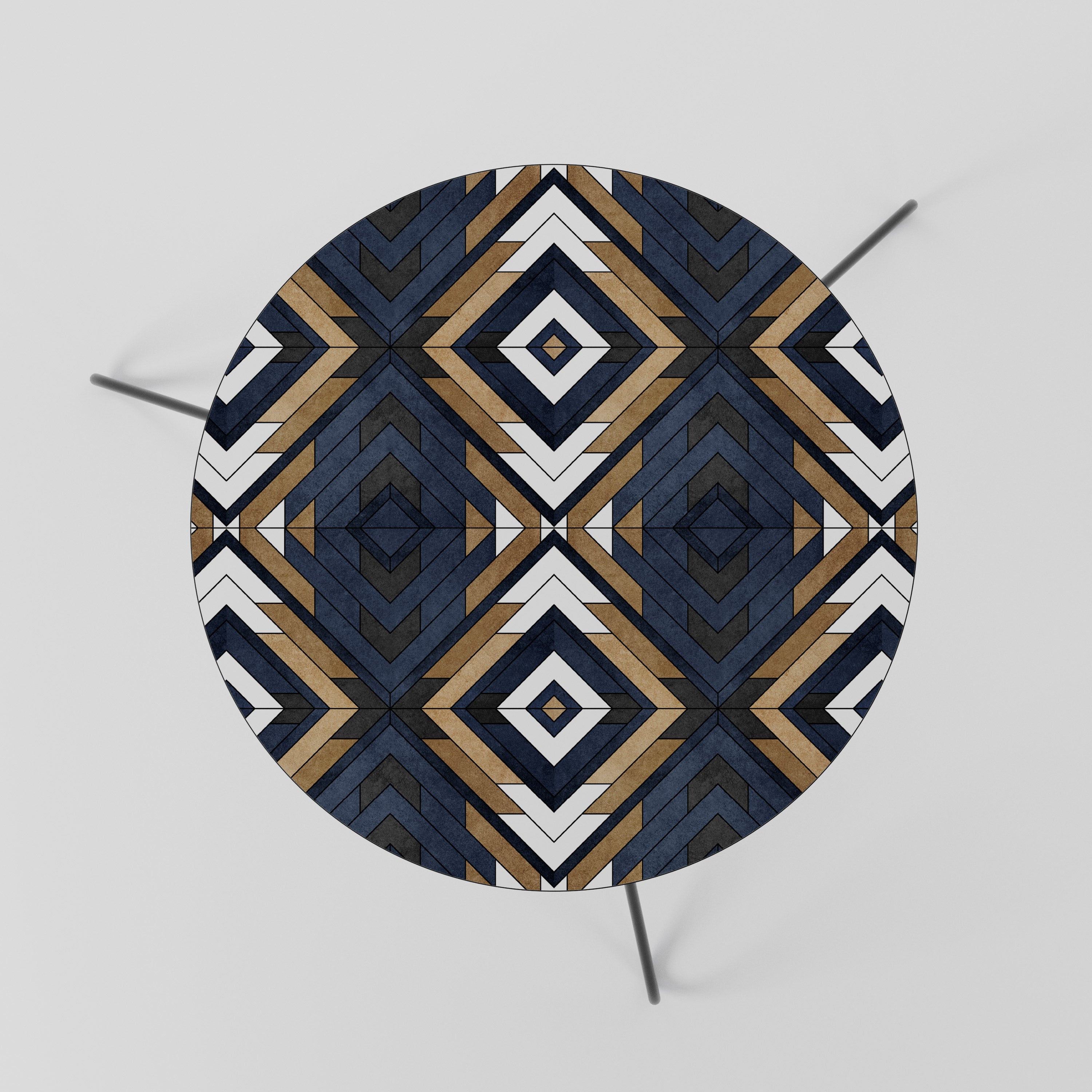 KUNSTVOLLE GEOMETRIE Couchtisch 60