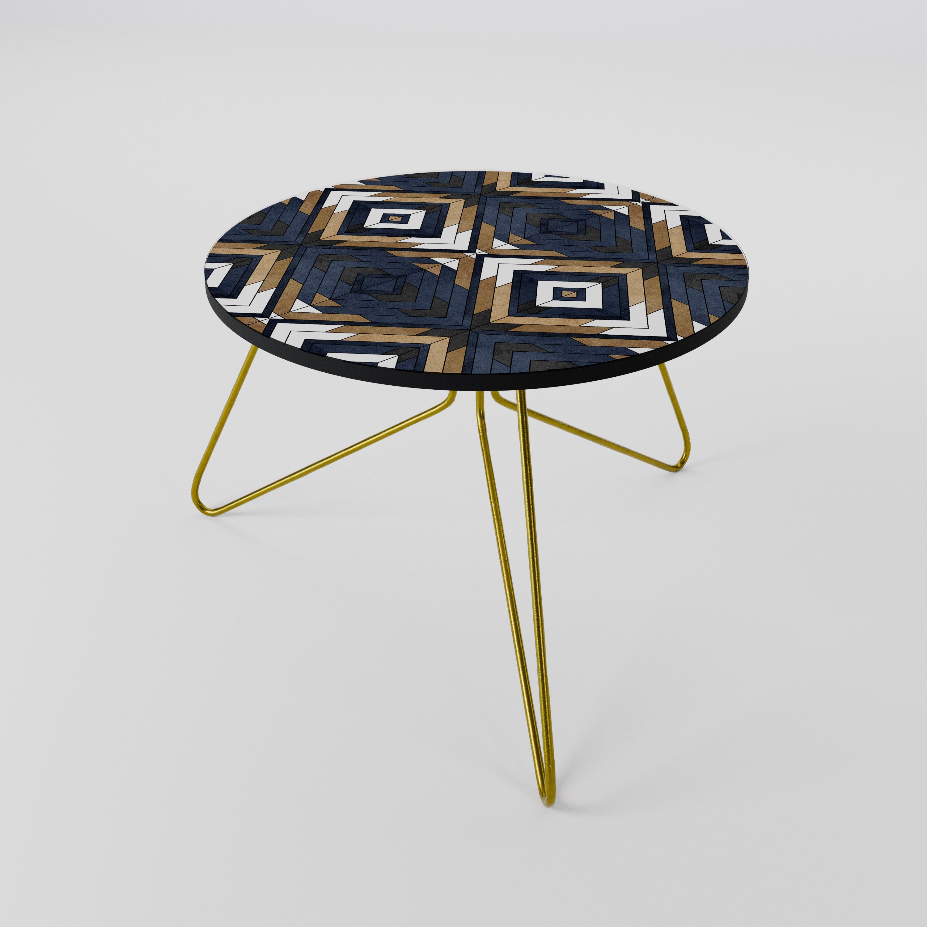 KUNSTVOLLE GEOMETRIE Couchtisch 60