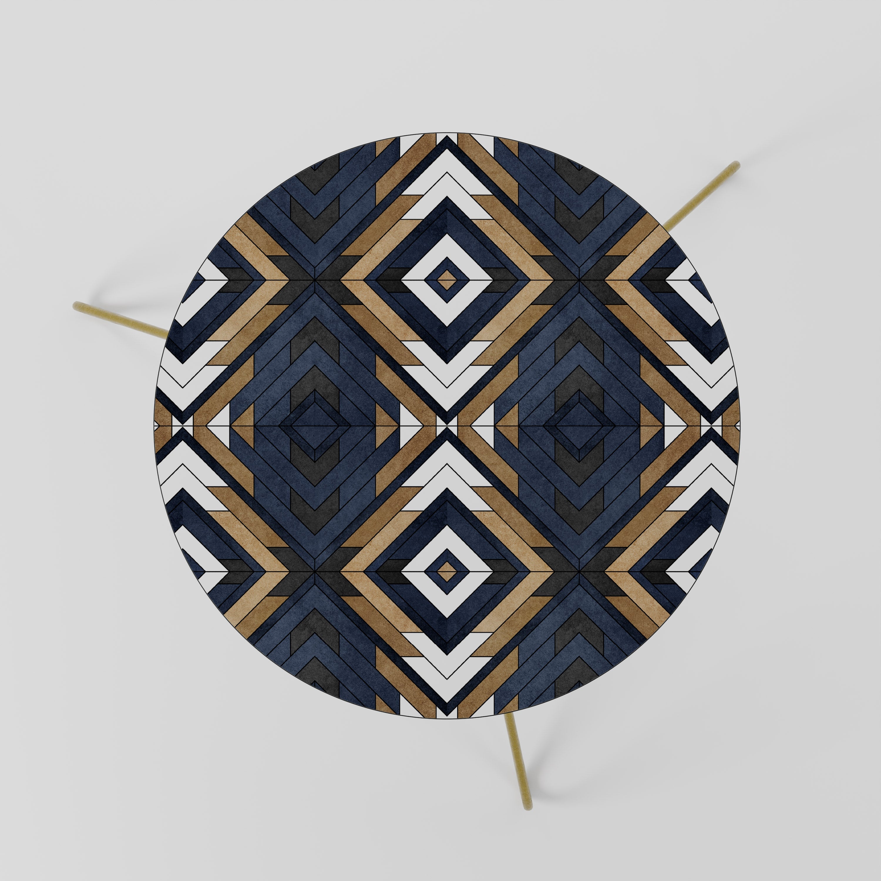 KUNSTVOLLE GEOMETRIE Couchtisch 60