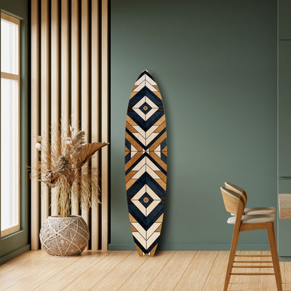 ARTFUL GEOMETRY Deko-Surfboard