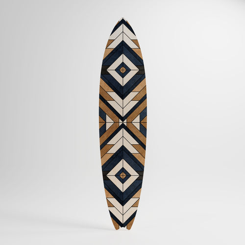 ARTFUL GEOMETRY Deko-Surfboard