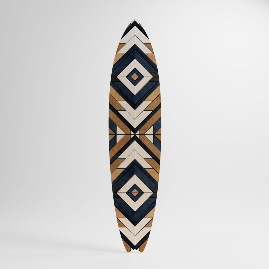 ARTFUL GEOMETRY Deko-Surfboard