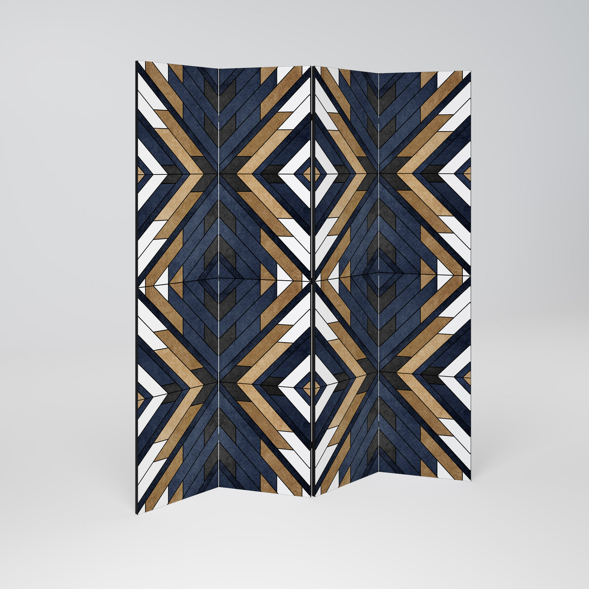 ARTFUL GEOMETRY 4-teiliger Paravent