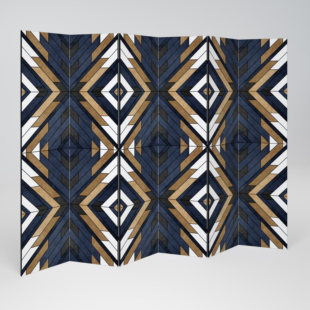 ARTFUL GEOMETRY Decorative 6-Panel Room Divider