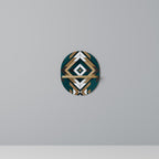 ARTISTIC GEOMETRY Ovales Kunstregal in Eiche-Optik