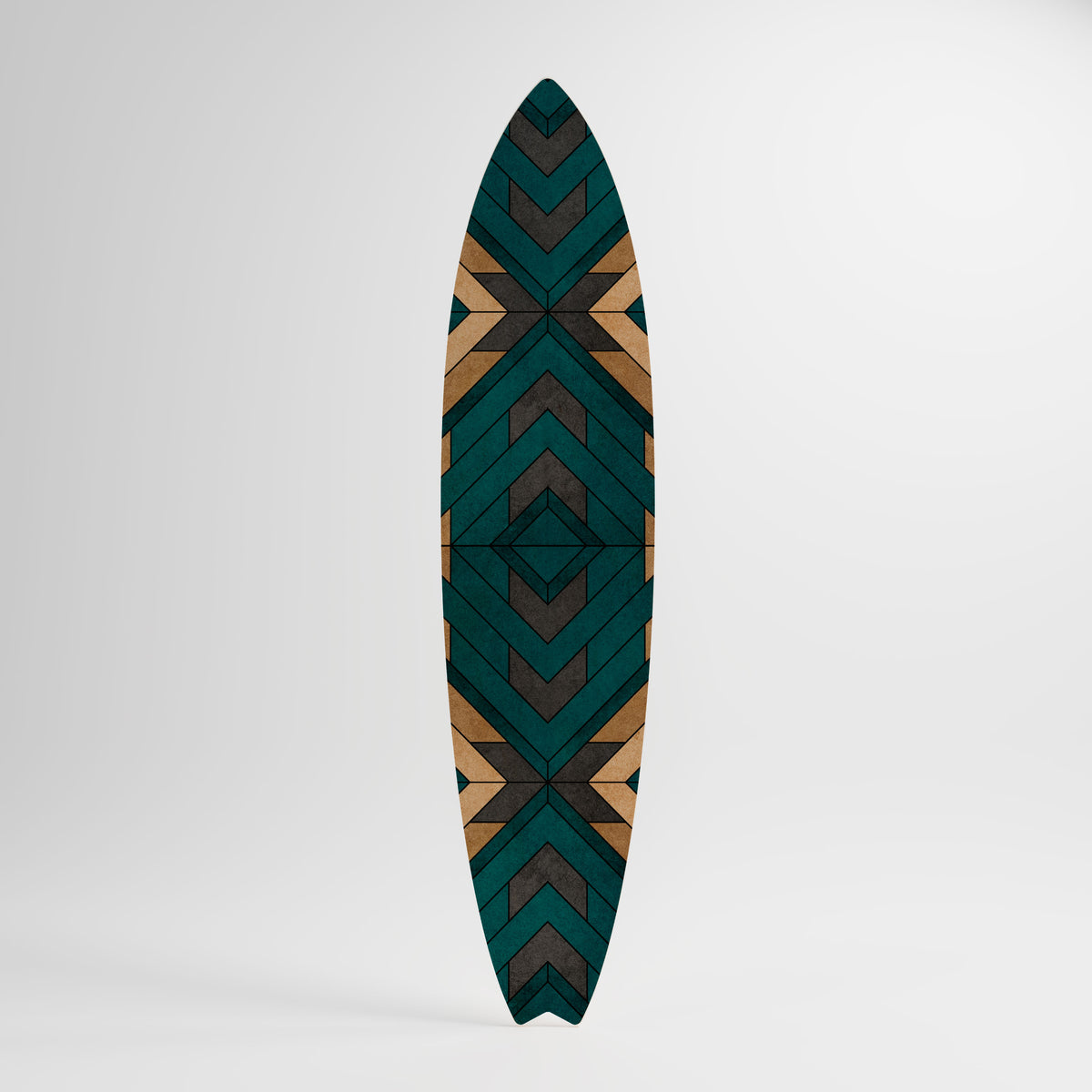 ARTISTIC GEOMETRY Deko-Surfboard