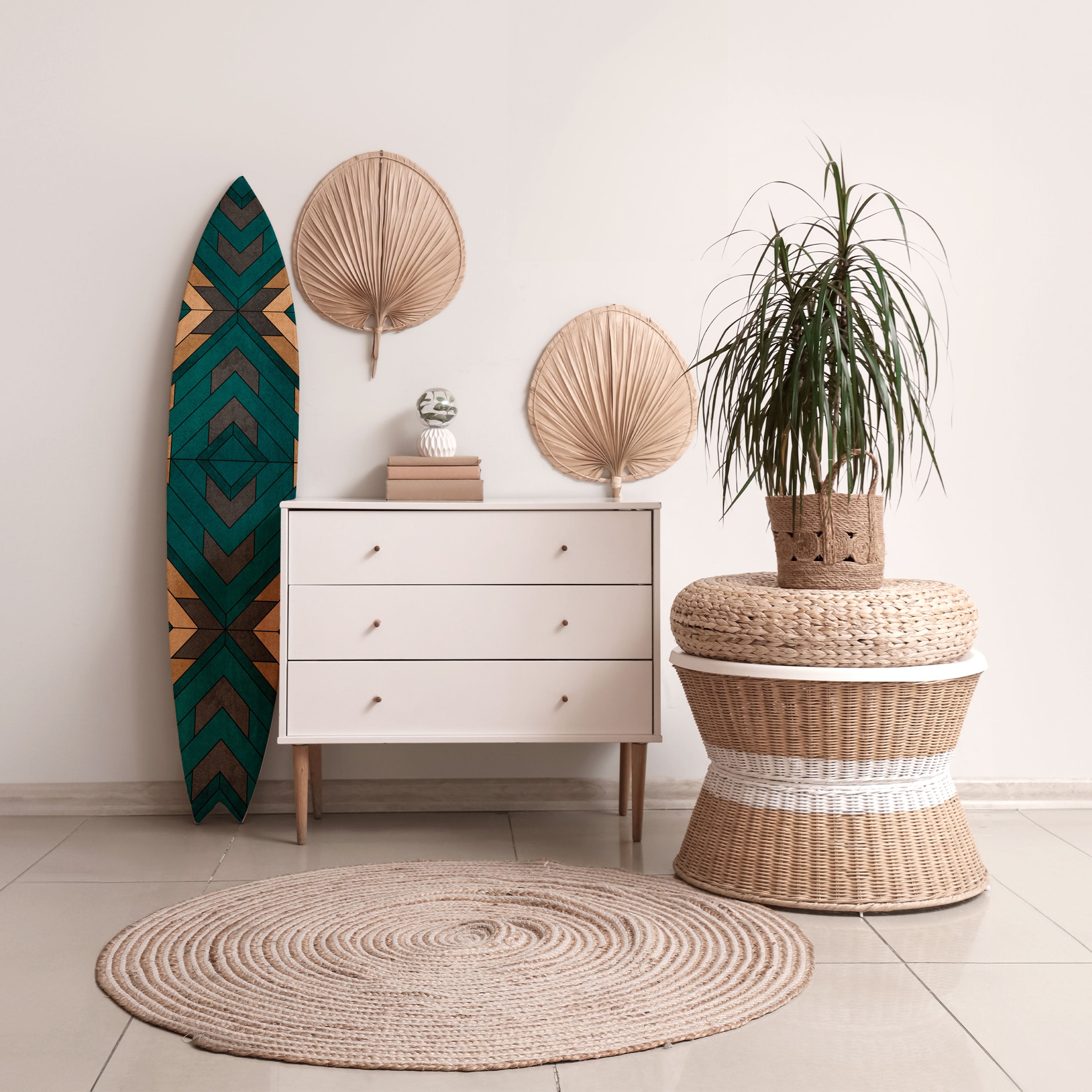 ARTISTIC GEOMETRY Deko-Surfboard