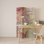 GOLDEN DREAMSCAPE RHYTHM Dekorativer Paravent - 3-teilig