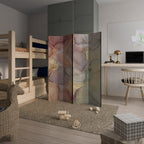 GOLDEN DREAMSCAPE RHYTHM Dekorativer Paravent - 4-teilig