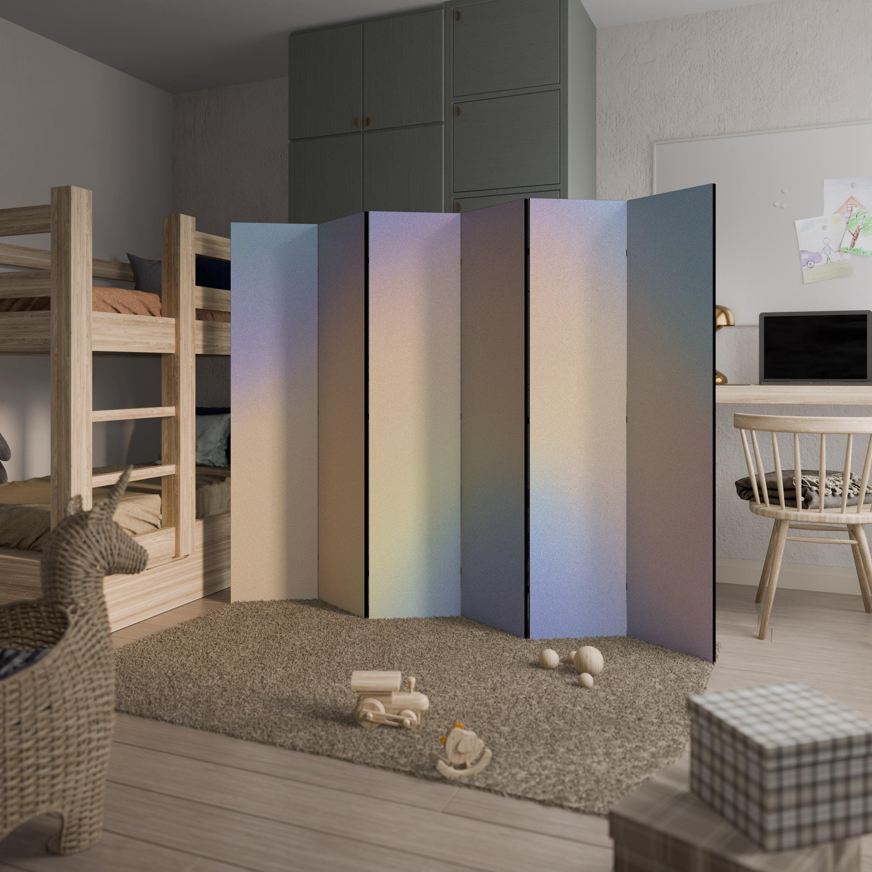 MIRACLE MELODIES Decorative 6-Panel Room Divider