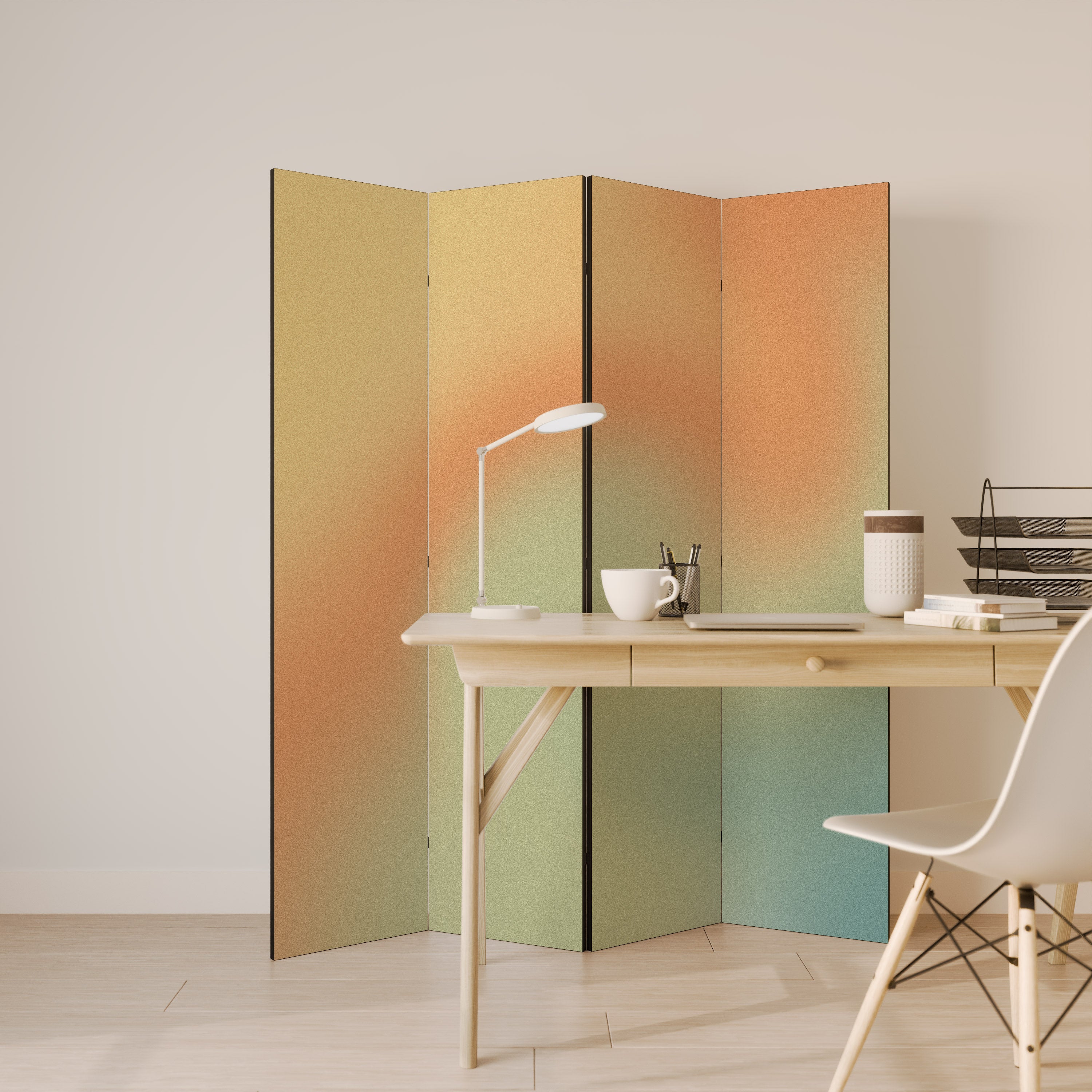 MIRAGE MELODIES Dekorativer 4-teiliger Raumteiler