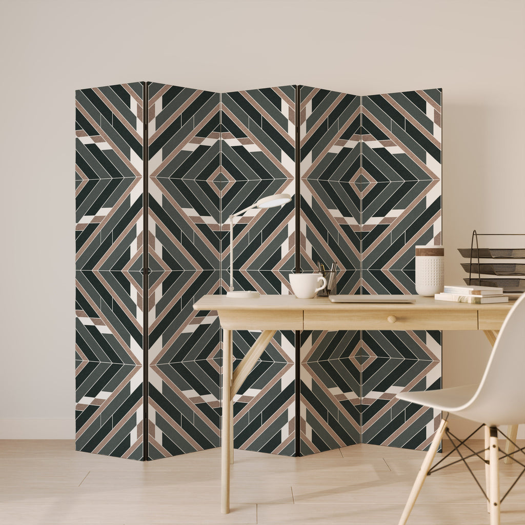 DIMENSION DELIGHTS Decorative 5-Panel Room Divider