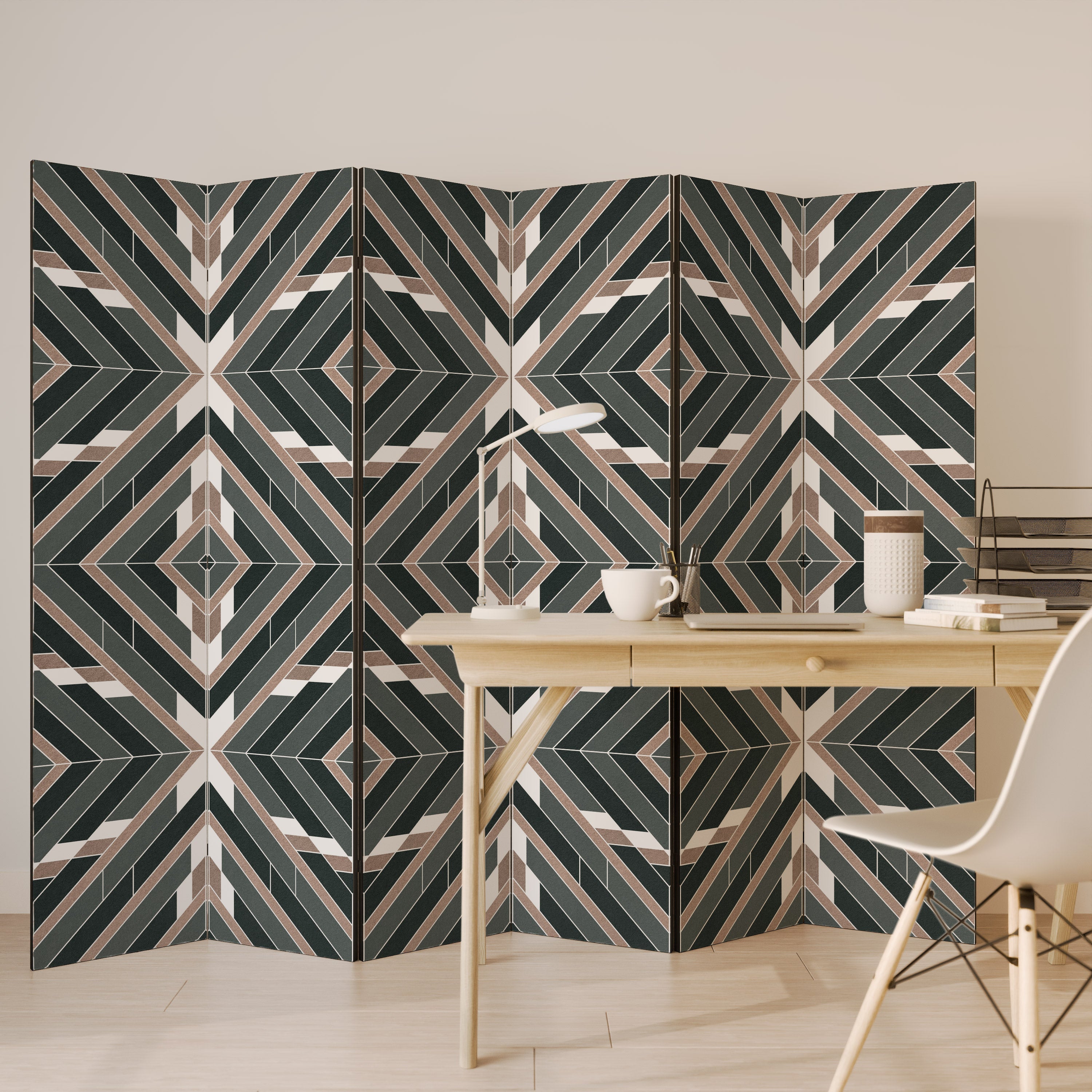 DIMENSION DELIGHTS Decorative 6-Panel Room Divider