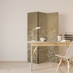 CULTURAL LAYERING Dekorativer Paravent - 3-teilig
