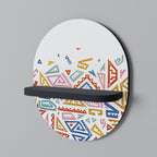 ANGULAR FEELING Ovales Kunstregal in Schwarz