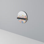 ANGULAR FEELING Ovales Kunstregal in Schwarz