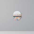 ANGULAR FEELING Ovales Kunstregal in Schwarz