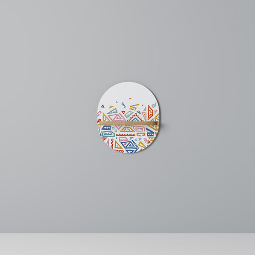 ANGULAR FEELING Ovales Kunstregal in Eiche-Optik