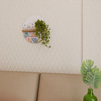 ANGULAR FEELING Ovales Kunstregal in Eiche-Optik