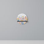 ANGULAR FEELING Rundes Kunstregal in Schwarz