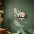 ANGULAR FEELING Rundes Kunstregal in Schwarz