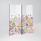 ANGULAR FEELING Dekorativer Paravent - 4-teilig