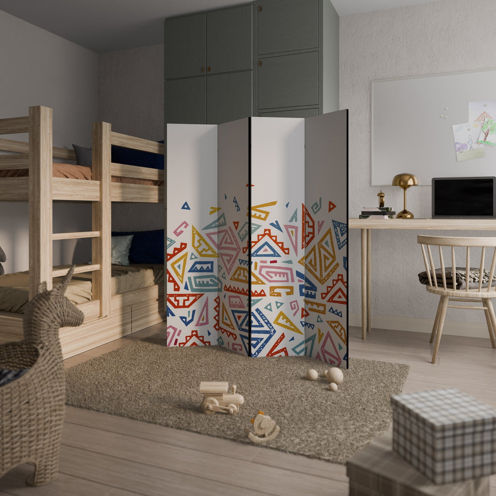 ANGULAR FEELING Decorative 4-Panel Room Divider
