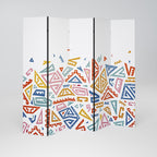 ANGULAR FEELING Dekorativer Paravent - 5-teilig