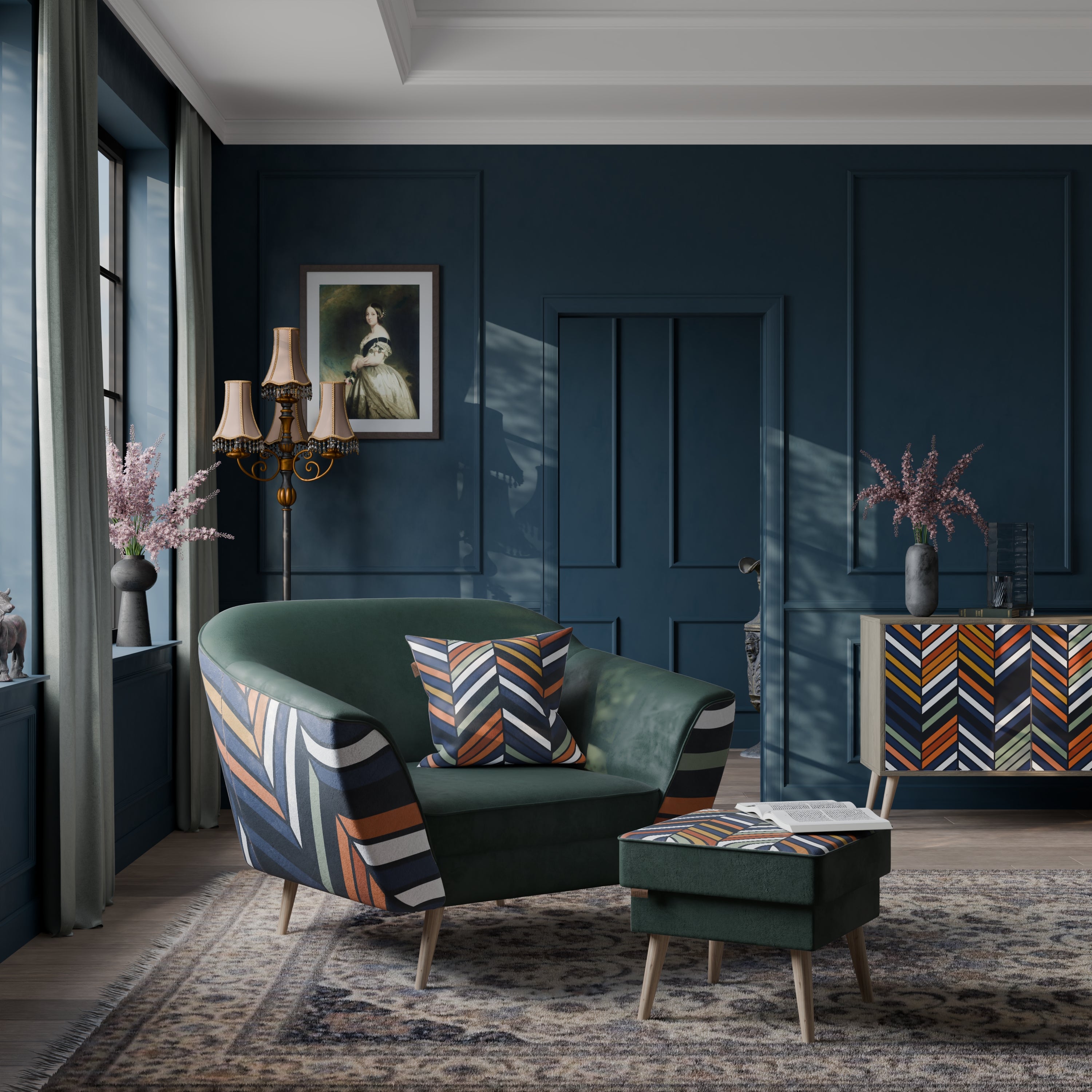 VIBRANT PATCHWORK Sessel AURORA