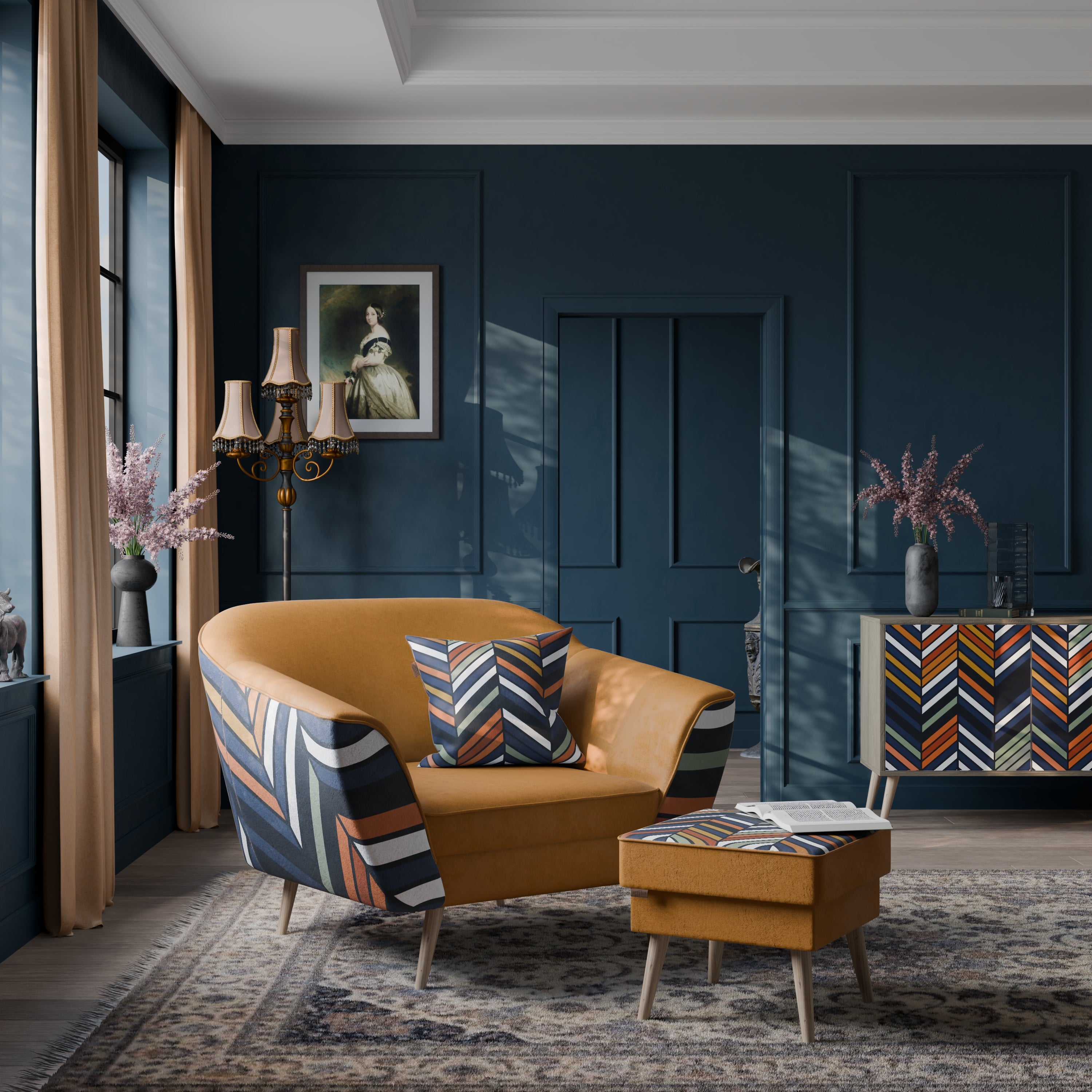 VIBRANT PATCHWORK Sessel AURORA