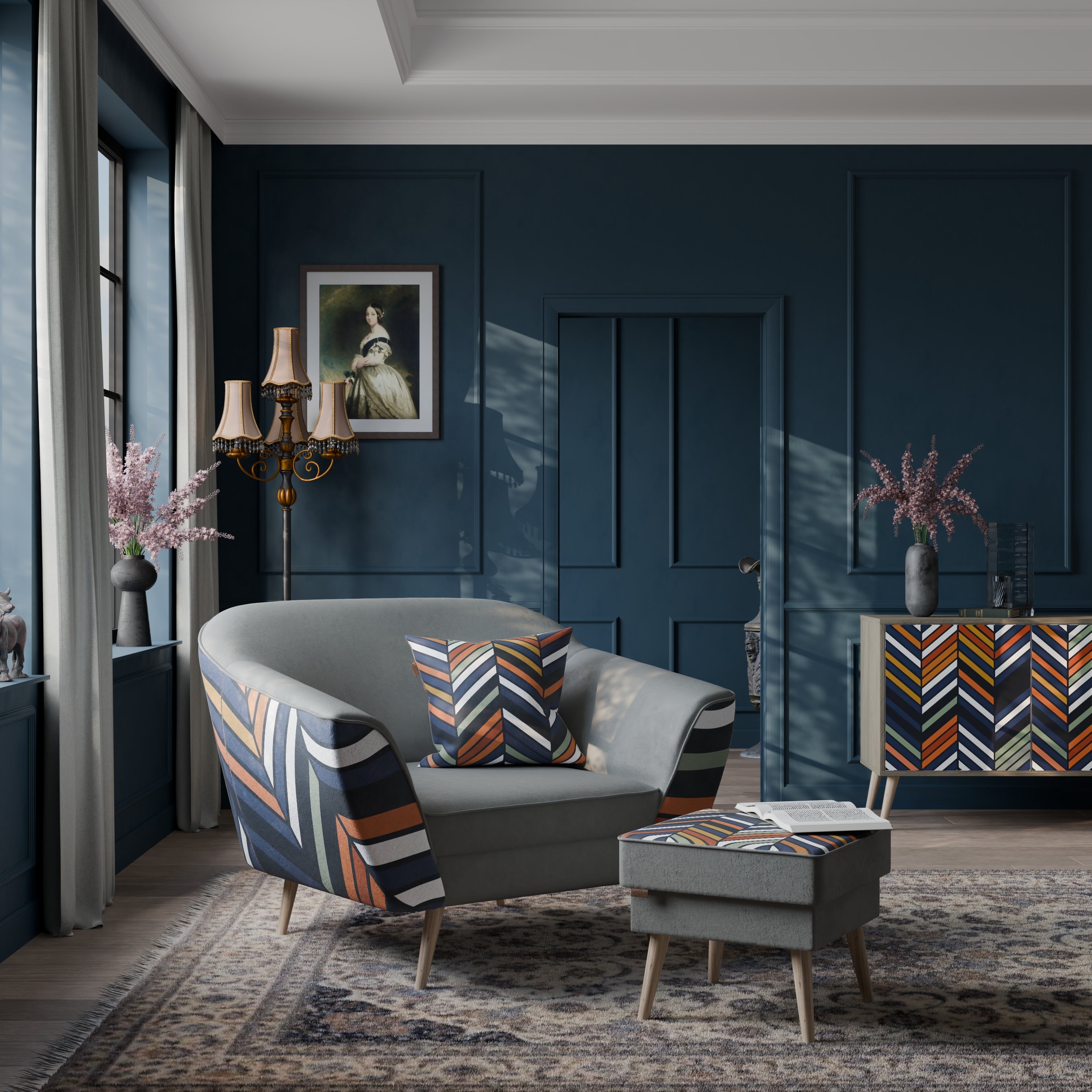 VIBRANT PATCHWORK Sessel AURORA