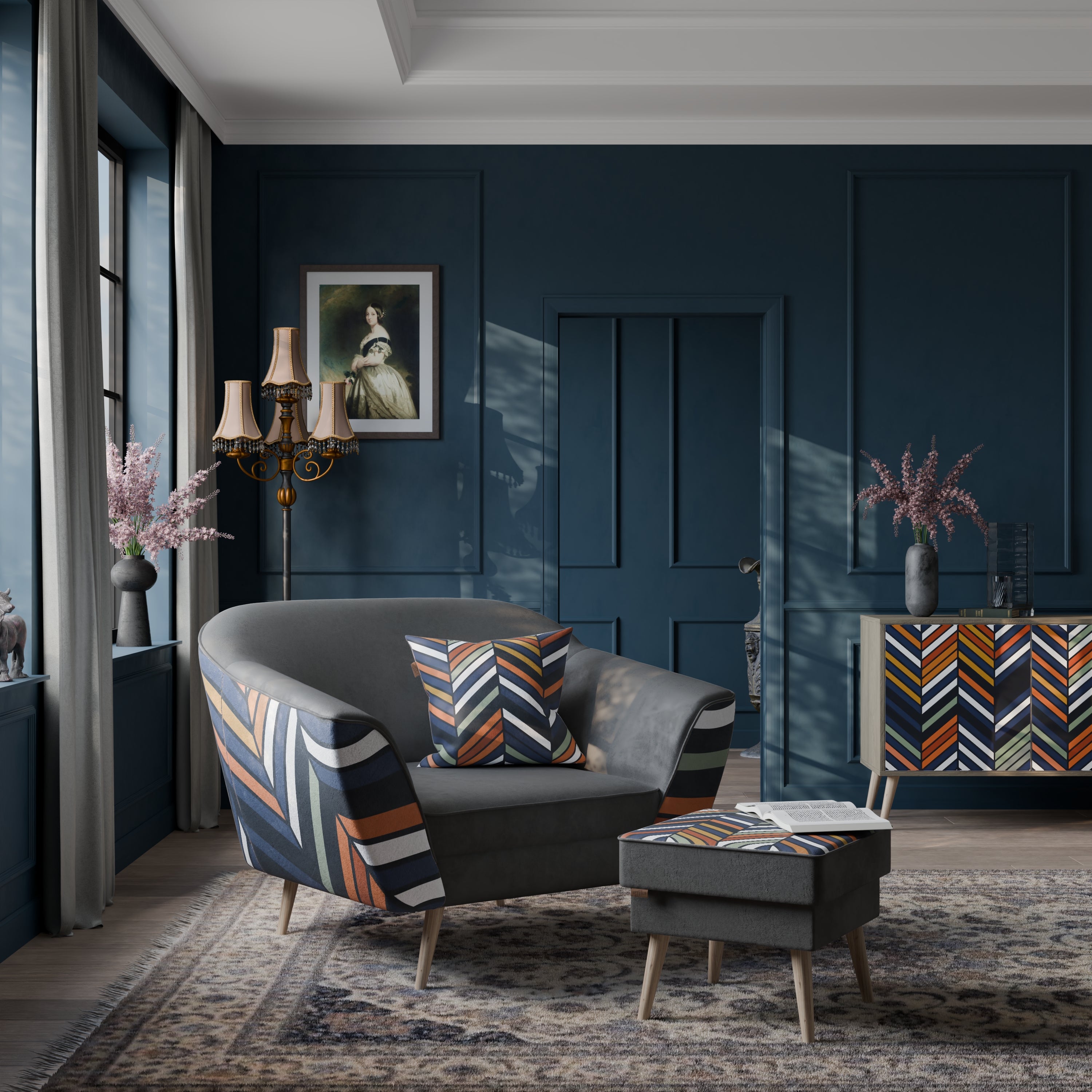 VIBRANT PATCHWORK Sessel AURORA