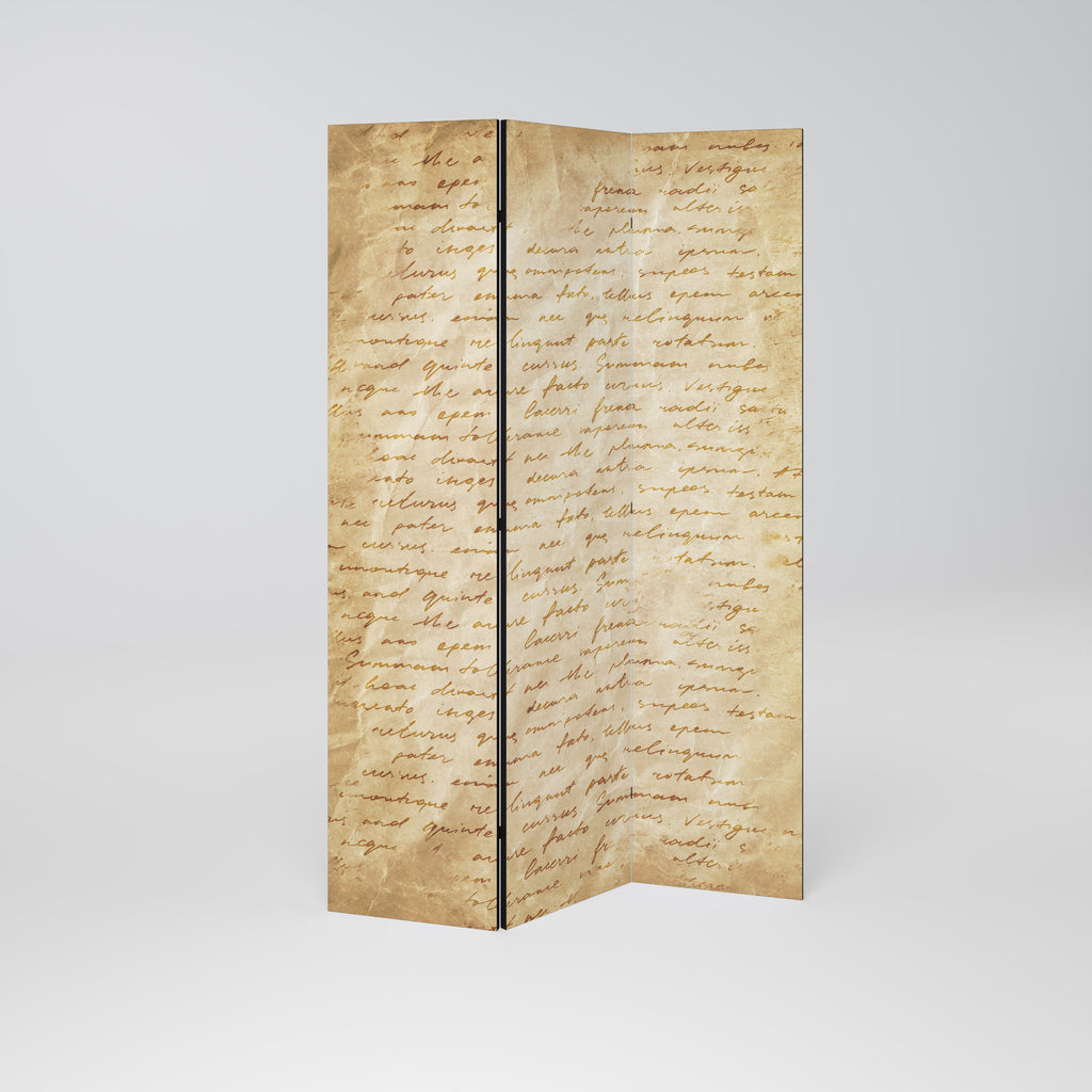 PAGES OF MEMORY Dekorativer 3-teiliger Raumteiler